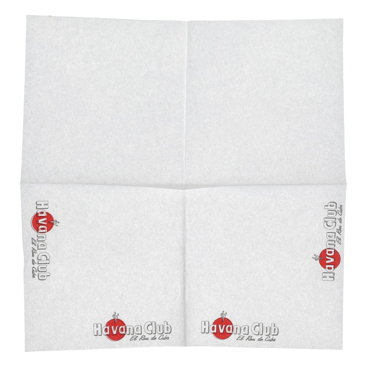 200 Havana Club Rum Napkins, White/Red, Small, Paper, Bar, Food Service – View 3