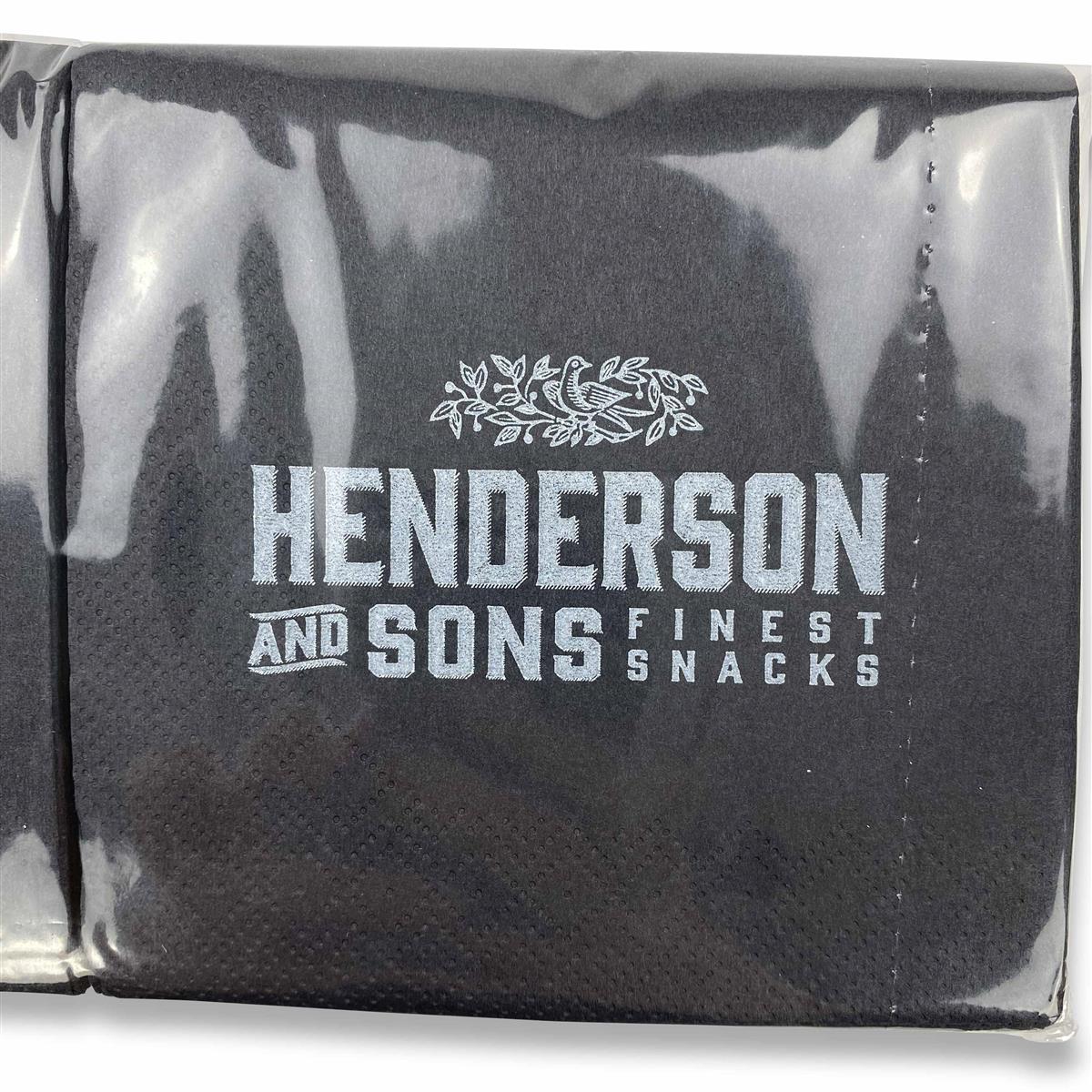 200x Henderson Gin Napkins, black – View 3