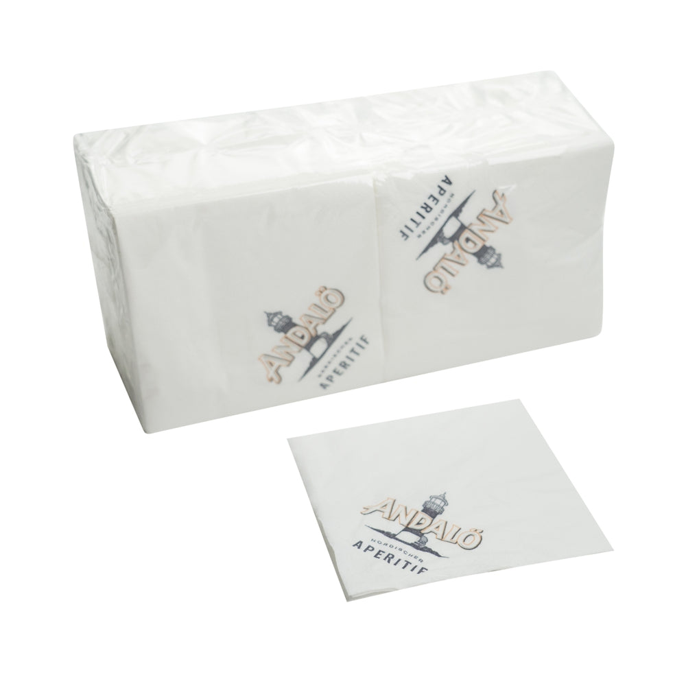250 Andalö napkins, coasters, 12x12cm, catering, drip-proof, glasses