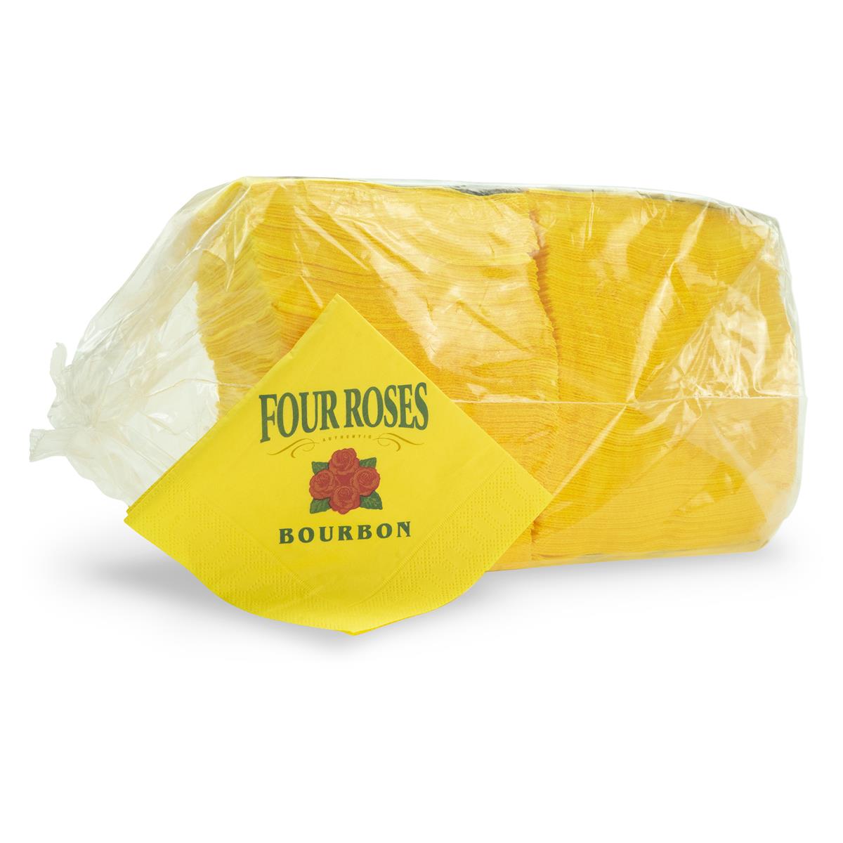 250x Four Roses Whiskey Napkins yellow – View 2