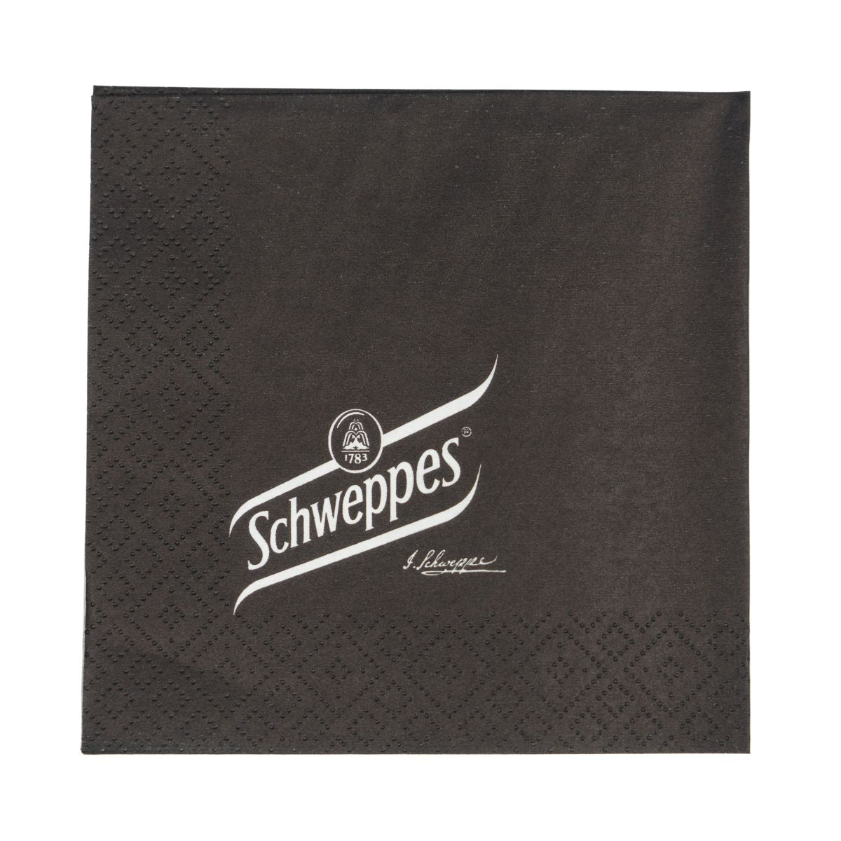 250x Schweppes napkins Bar napkins Black Paper napkins Drip protection – View 2