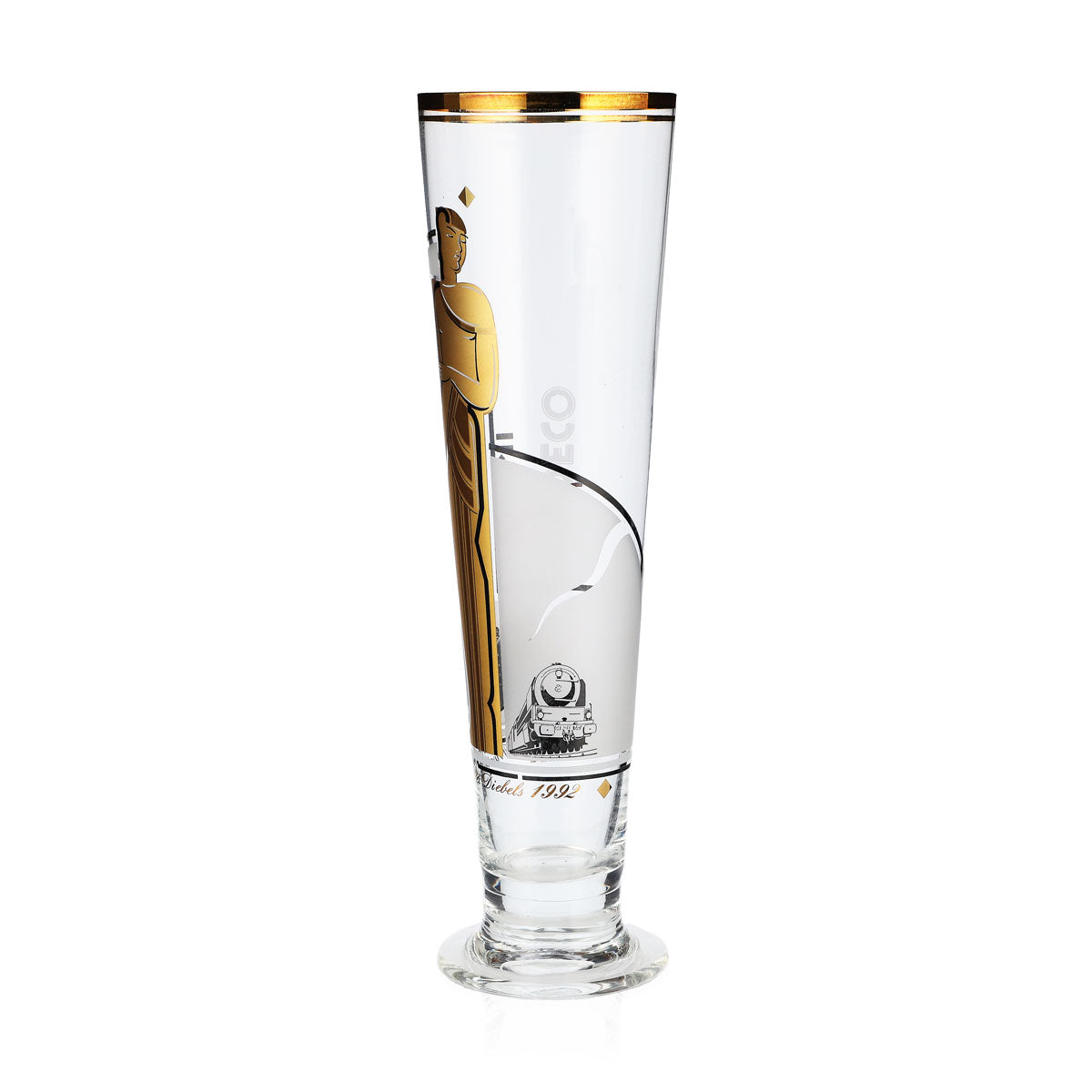 2x Diebels Beer Glass Collector's Box 2 Special Glasses Christmas 1992 Data Sheet – View 7