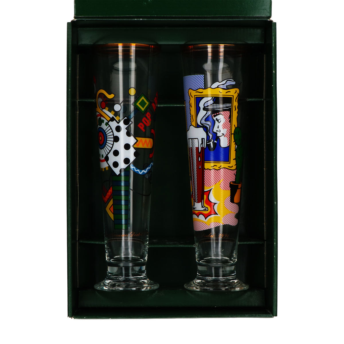 2x Diebels beer glass collector's box including 2 special glasses, type 1996, with data sheet – View 4