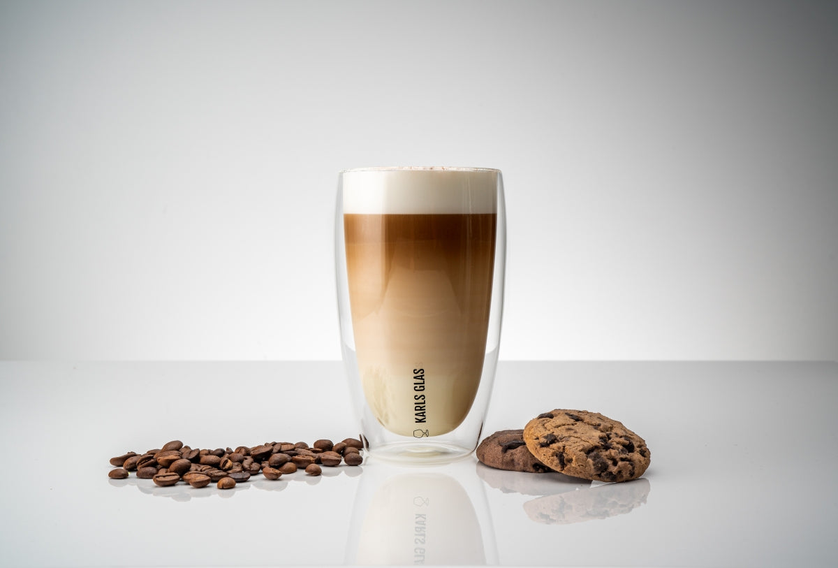 2x double-walled glasses, thermo glass, 0.45 l, latte macchiato, high quality, coffee – View 4