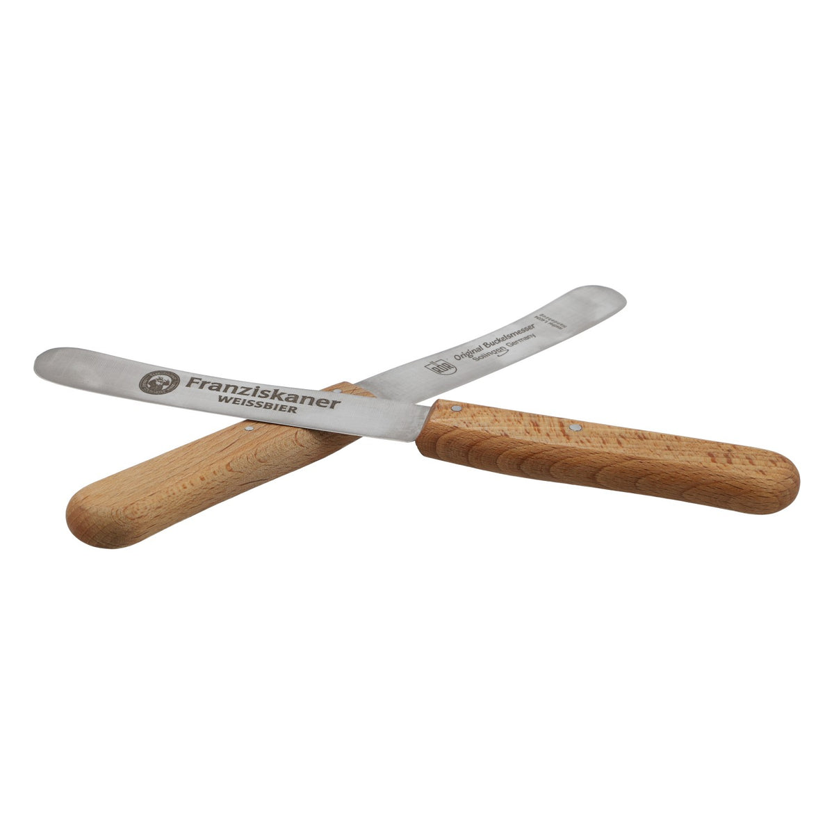 2x Franziskaner Beer Knife Buckelmesser Set Wooden Handle Blade Solingen – View 5