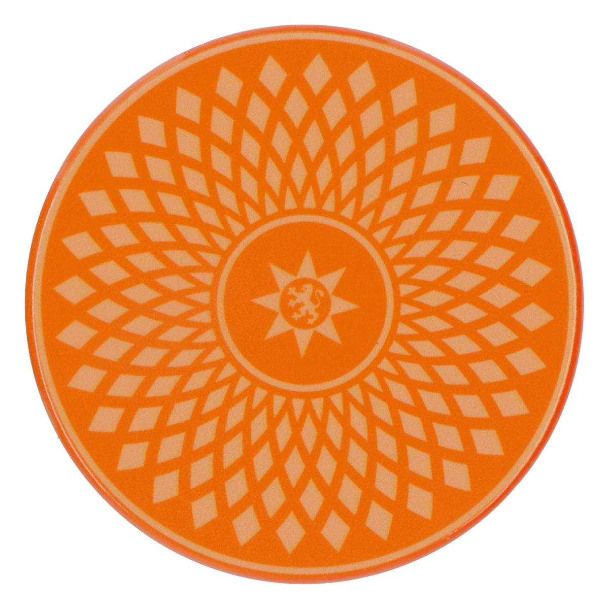 2x Gerolsteiner water coasters Glass coasters Drinks with cork base Ceramic Orange – View 2