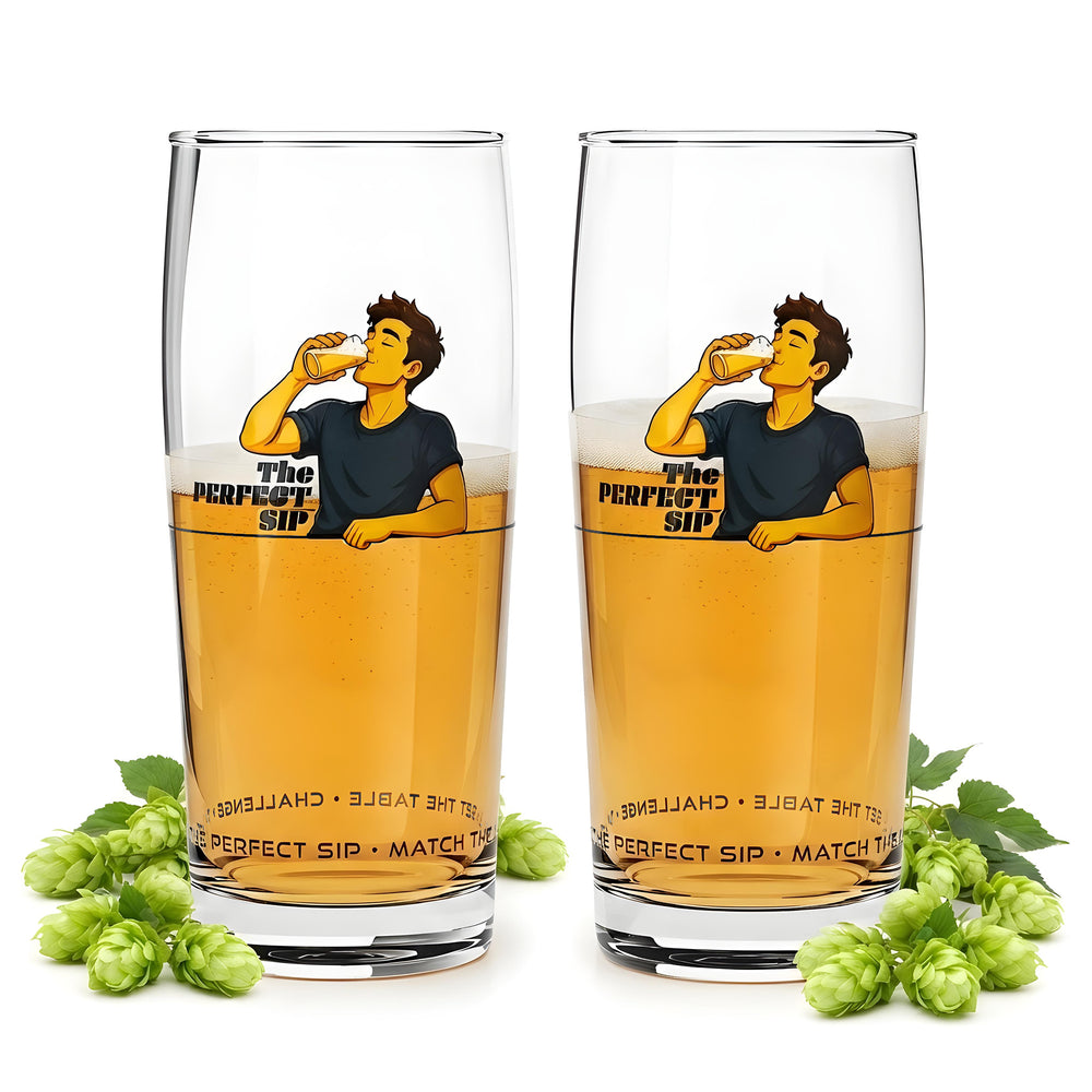 2 Sipply Beer Glasses SETTING THE TABLE The Perfect SIP 0.5 L
