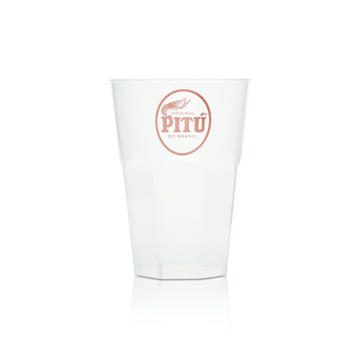 30x Pitu Cachaca plastic cups, 0.3 l, reusable glasses, catering, party, pub – View 2