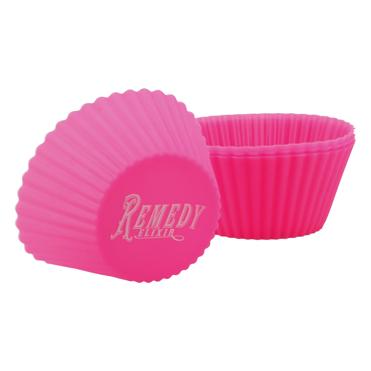 4 Remedy Rum Silicone Muffin Pan, Pink, with Bags, Baking Elixir – View 2