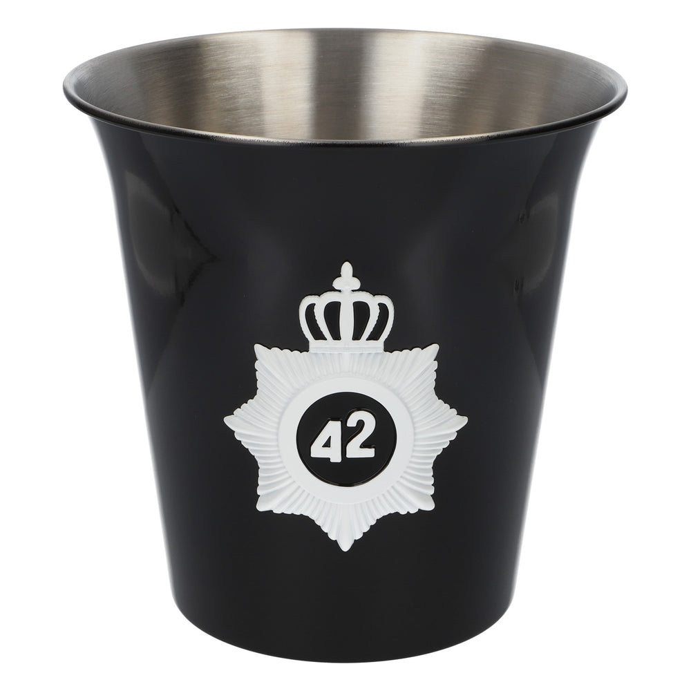 42Below Vodka Bottle Cooler with Australian Federal Police Logo, Black