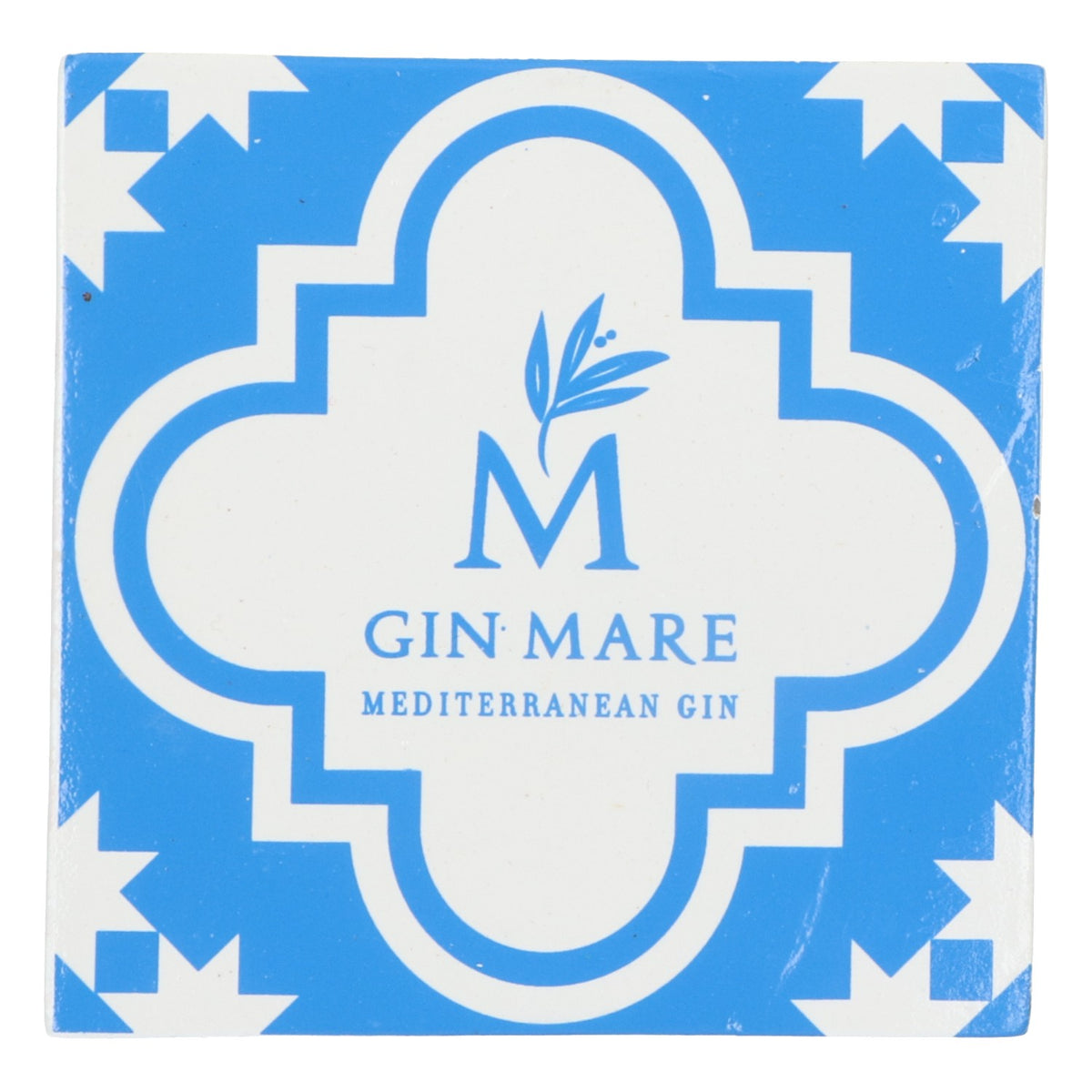 4x Gin Mare coasters 10x10cm Mediterranean style ceramic tile drip protection – View 2