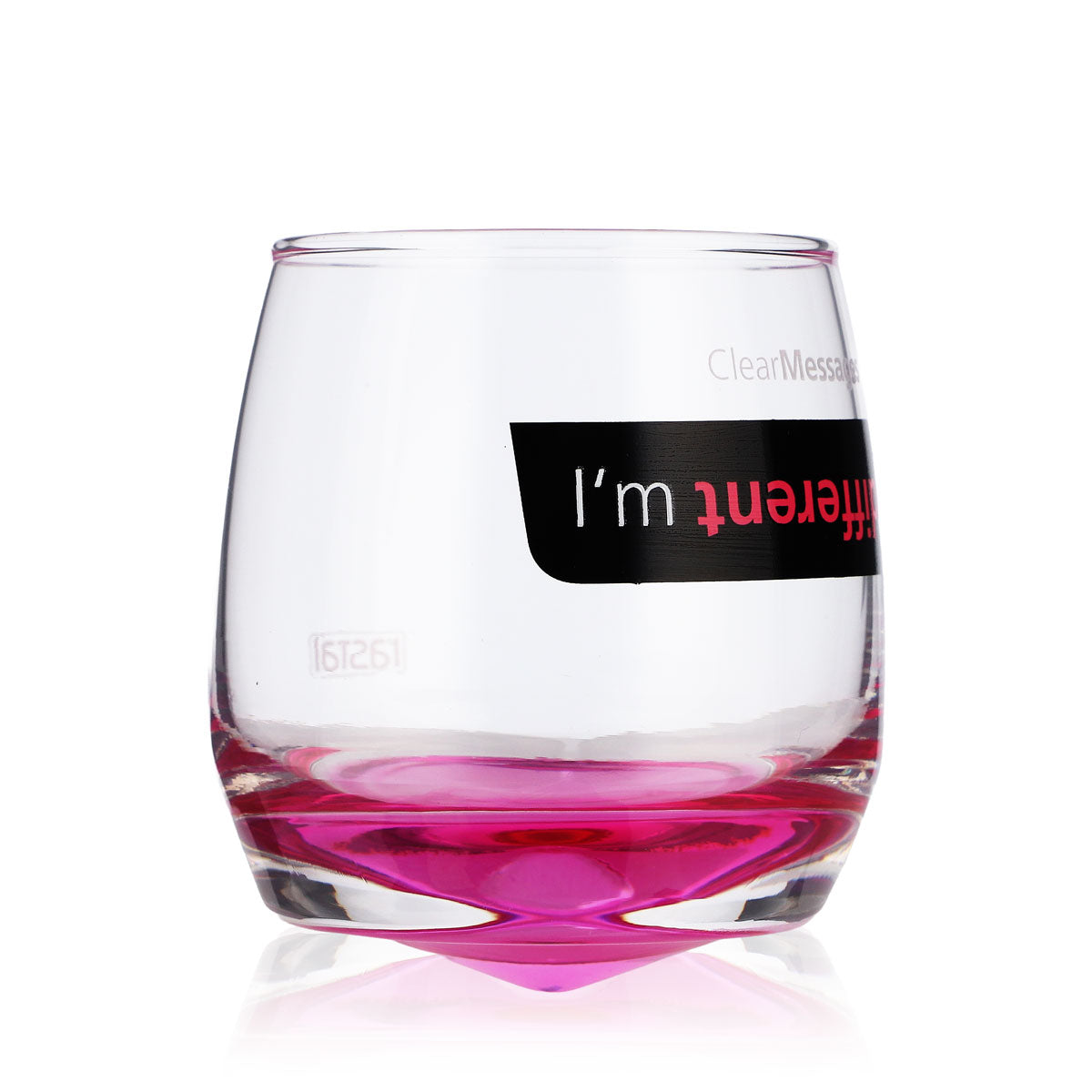 4x Rastal Glass Tumblers 0.2l Designer Glass Tumblers "I'm different" – View 2
