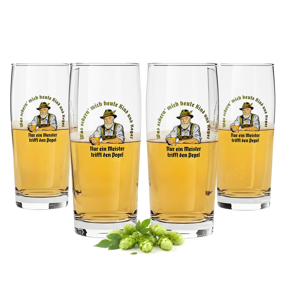 4-Pack Sipply Beer Glasses "SETTING THE TABLE" Meister 0.5 L - The Social Media Trend