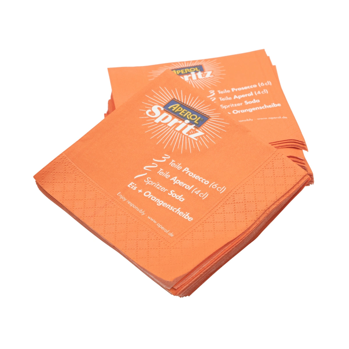 50x Aperol aperitif napkins, orange Spritz, 12x12cm – View 3