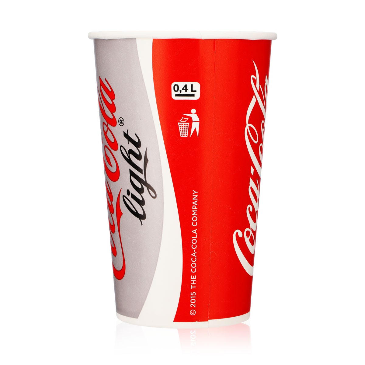 50x Coca Cola cups, 0.4 l, disposable glass cups, party cups, celebration cups – View 5