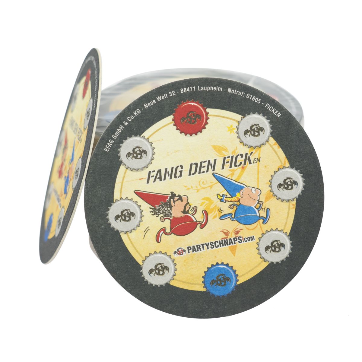 50x Fuck Coasters Beer Coasters Drip Protection Round Catch the Fuck – View 2