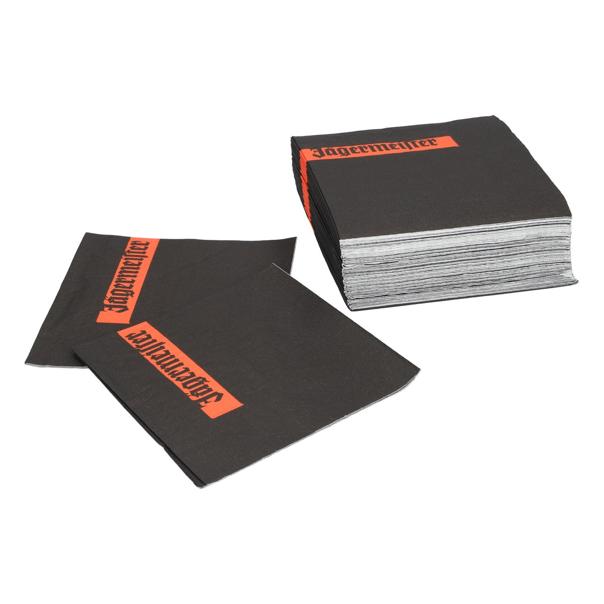 50x Jägermeister Napkin Paper Drip Protection 24x24cm Drink Coaster Cloth