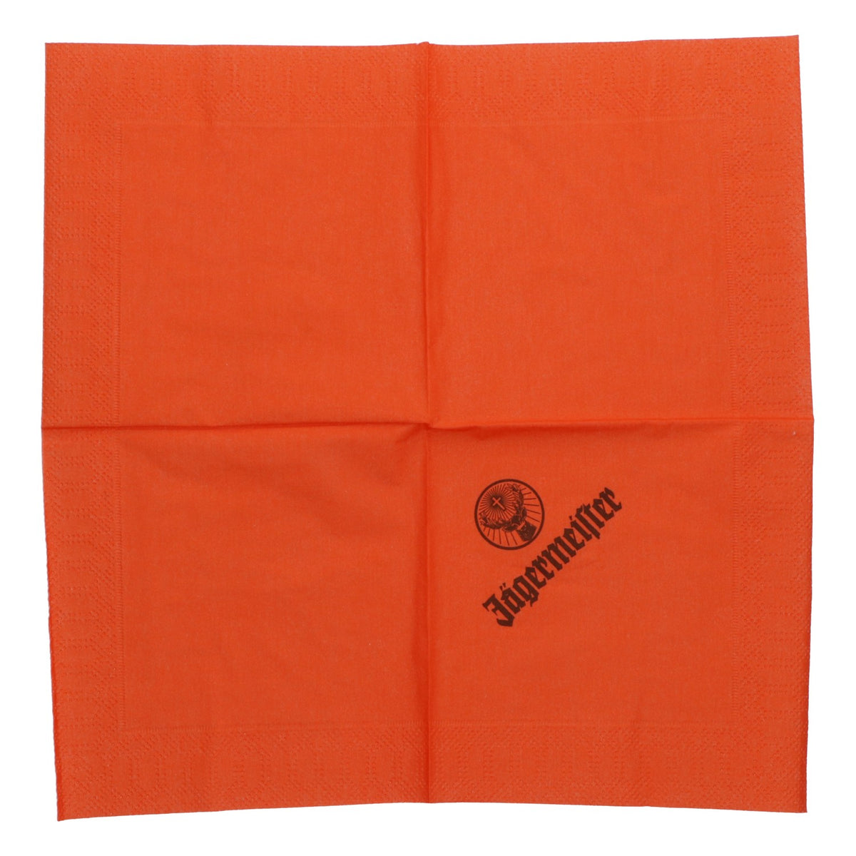 50 Jägermeister Napkins, 24x24 cm, Orange, Drip-Proof, Party Bar Accessories – View 3