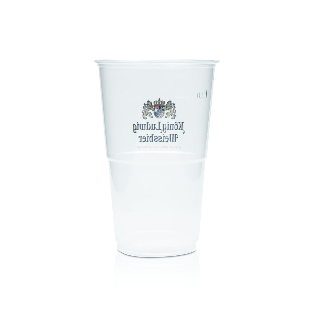 50x King Ludwig Beer Disposable Cups 0.5l Festival Glasses Plastic Cup – View 3