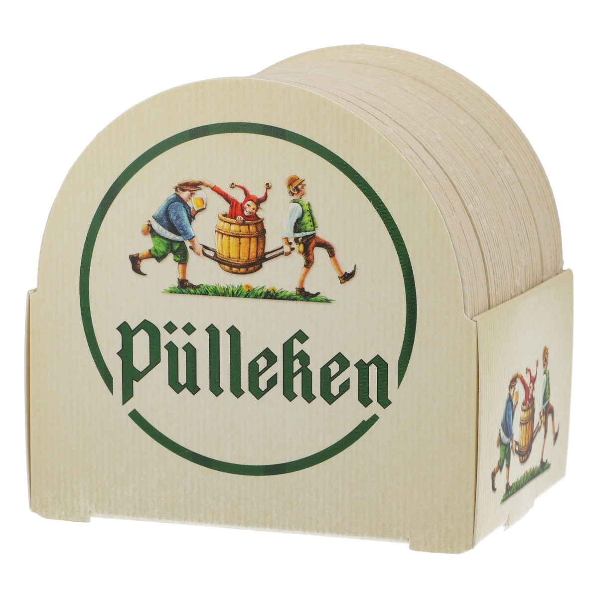 50 Pülleken Beer Coasters, Barrel Design, for Restaurants and Parties – View 2