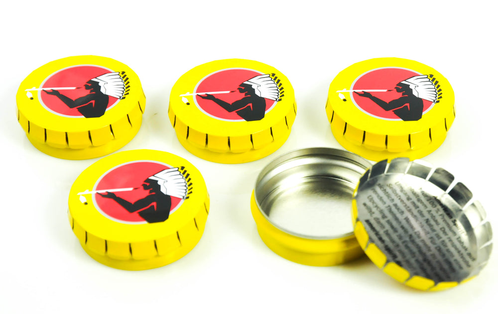 5x American Spirit Cigarette Ashtrays Beach Ashtray Tin Mini Yellow