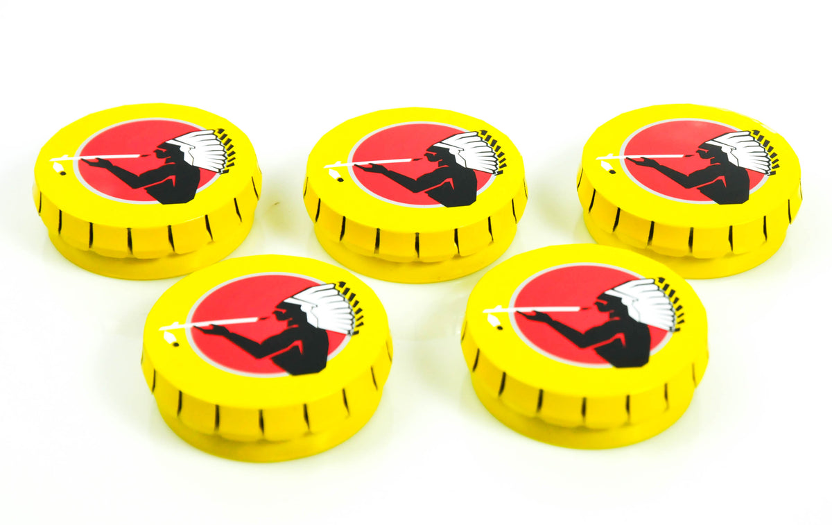 5x American Spirit Cigarette Ashtrays Beach Ashtray Tin Mini Yellow – View 2