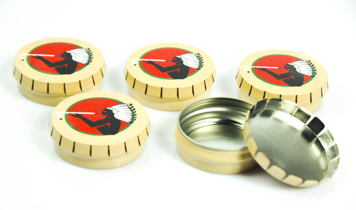 5x American Spirit Cigarette Ashtrays Beach Ashtrays Tin Mini Beige