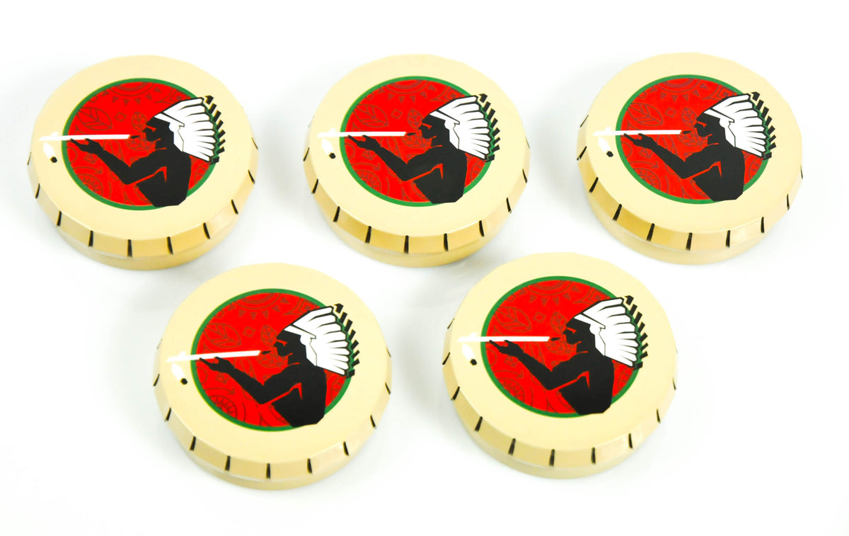 5x American Spirit Cigarette Ashtrays Beach Ashtrays Tin Mini Beige – View 3