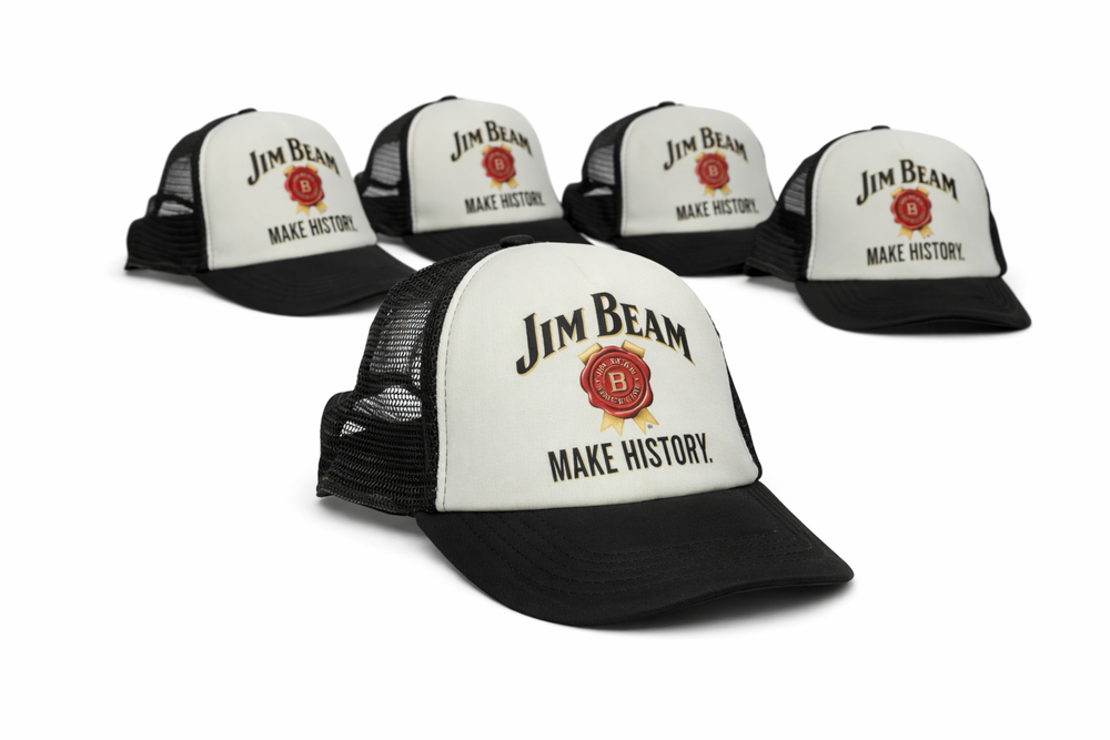 5x Jim Beam Trucker Cap Baseball Cap Hat Snapback Headwear