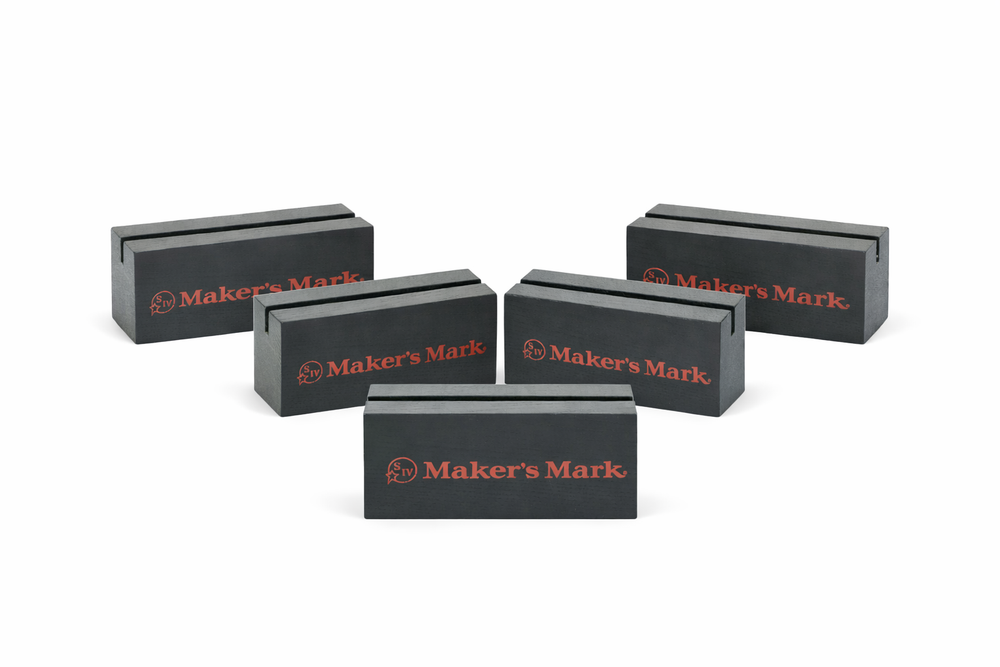 5x Makers Mark table display menu food drink card holder restaurant bar café