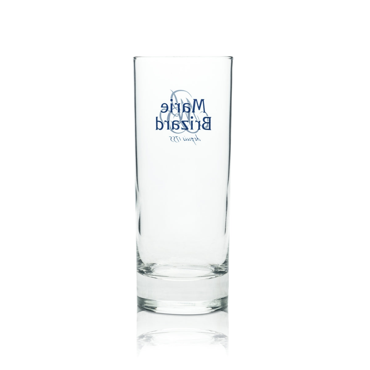 6 Marie Brizard liqueur glass, long drink, blue logo, new – View 4