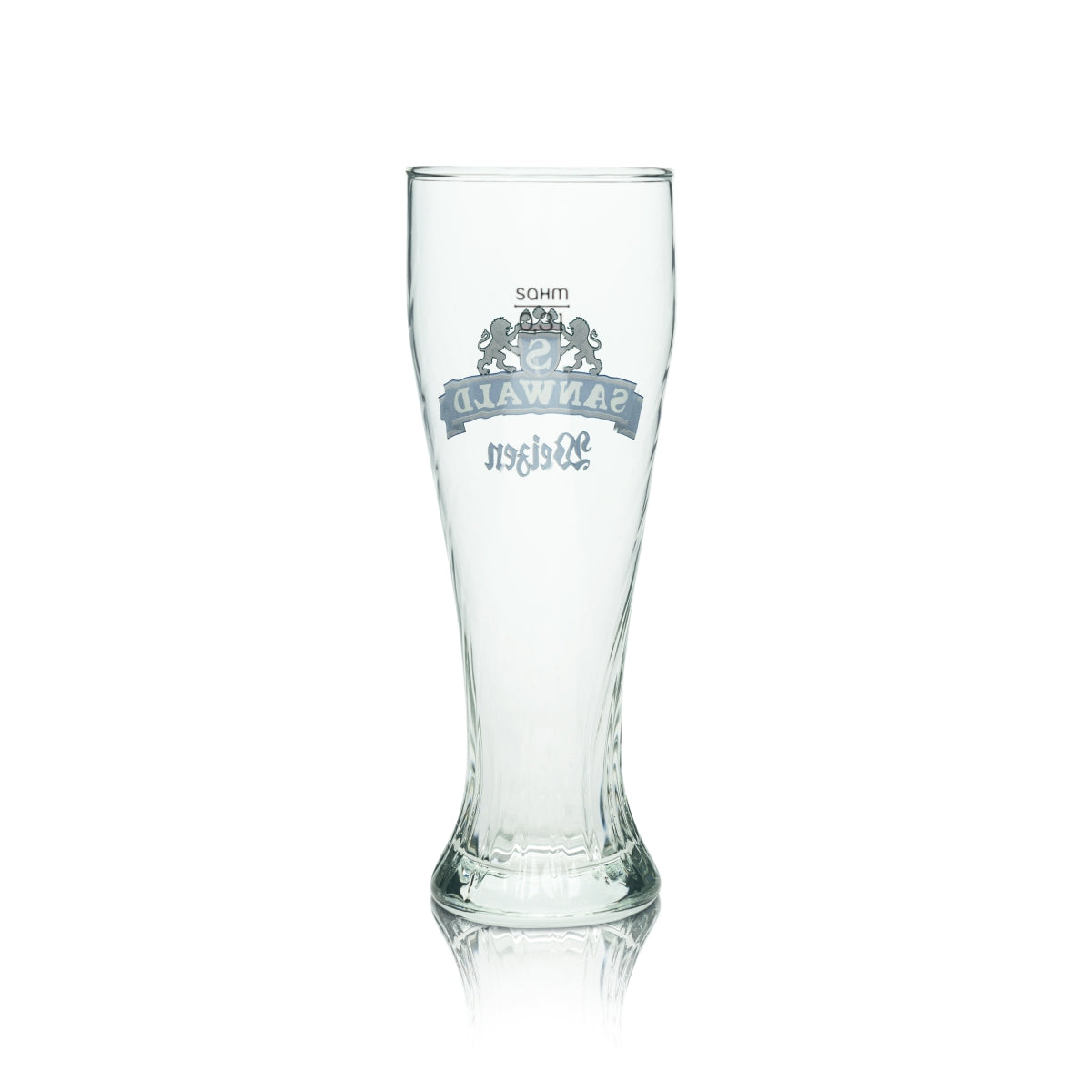 6 Sanwald Beer Glass Wheat 0.3l Perlsee Sahm Yeast Wheat Beer Relief Glasses Brewer – View 3