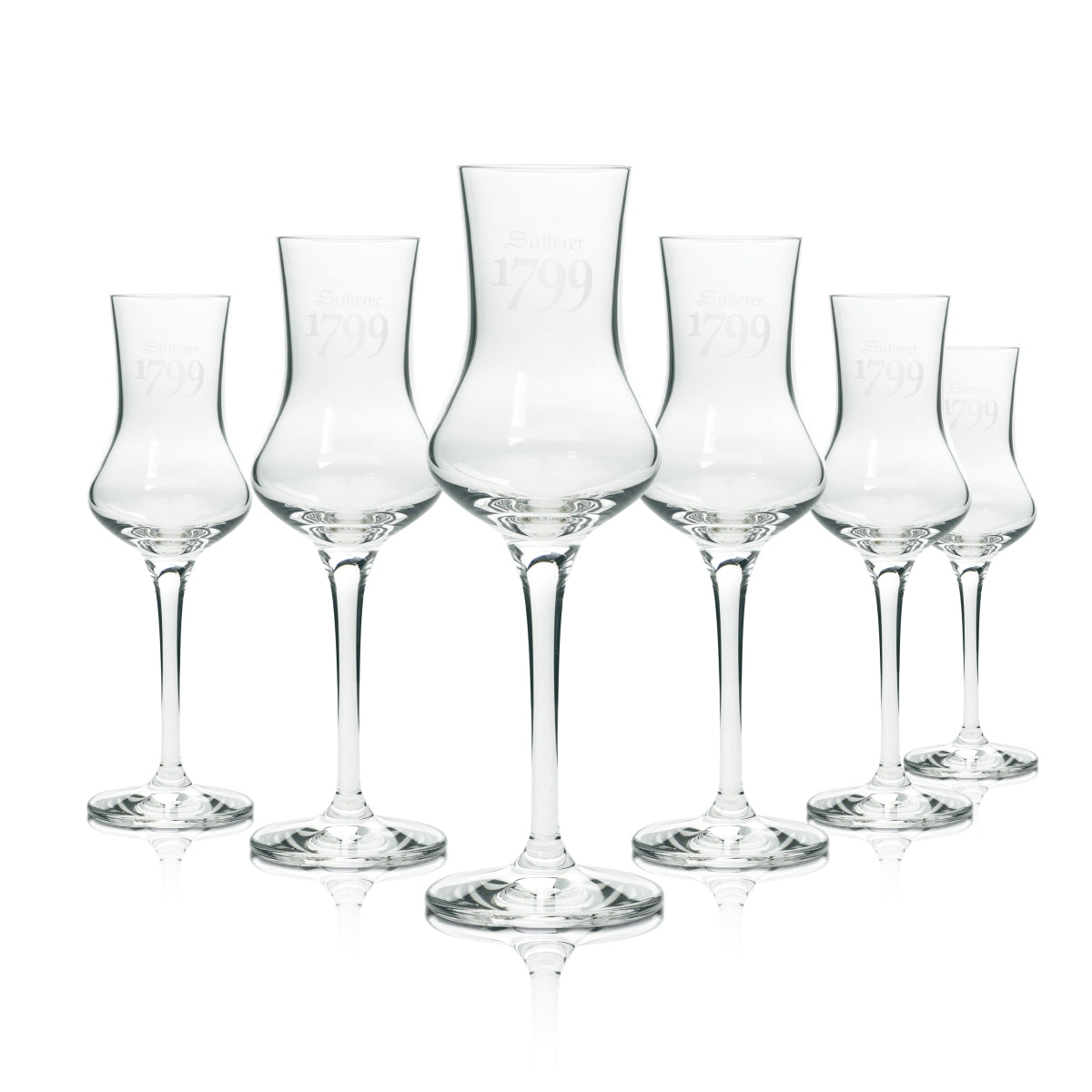 6 Sutterer 1799 Grappa Glass 0.1l Nosing Glass New