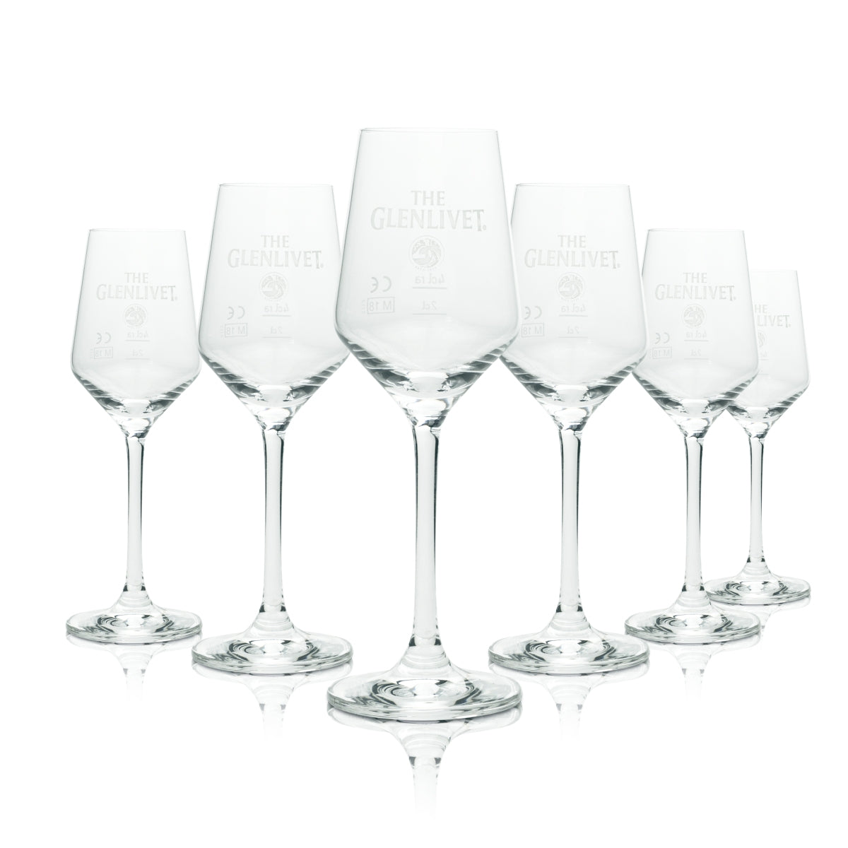 6 The Glenlivet Whiskey Glass 0.1l Nosing Glass "Harmony" Rastal new