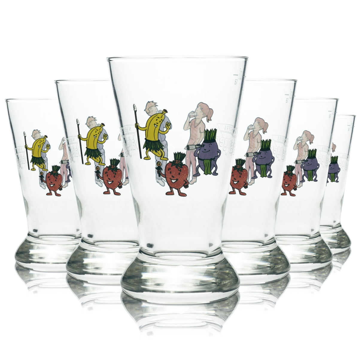 6 Vaihinger juice glasses with Bolero logo, 0.2 l, new