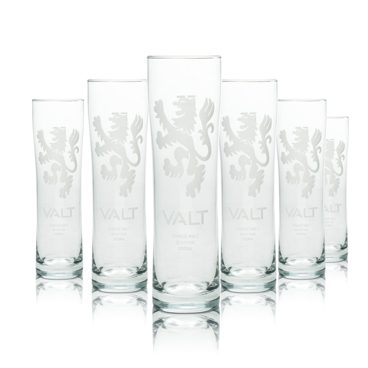 6 Valt Whiskey Glass 0.3L Long Drink Glass "Sinus" New