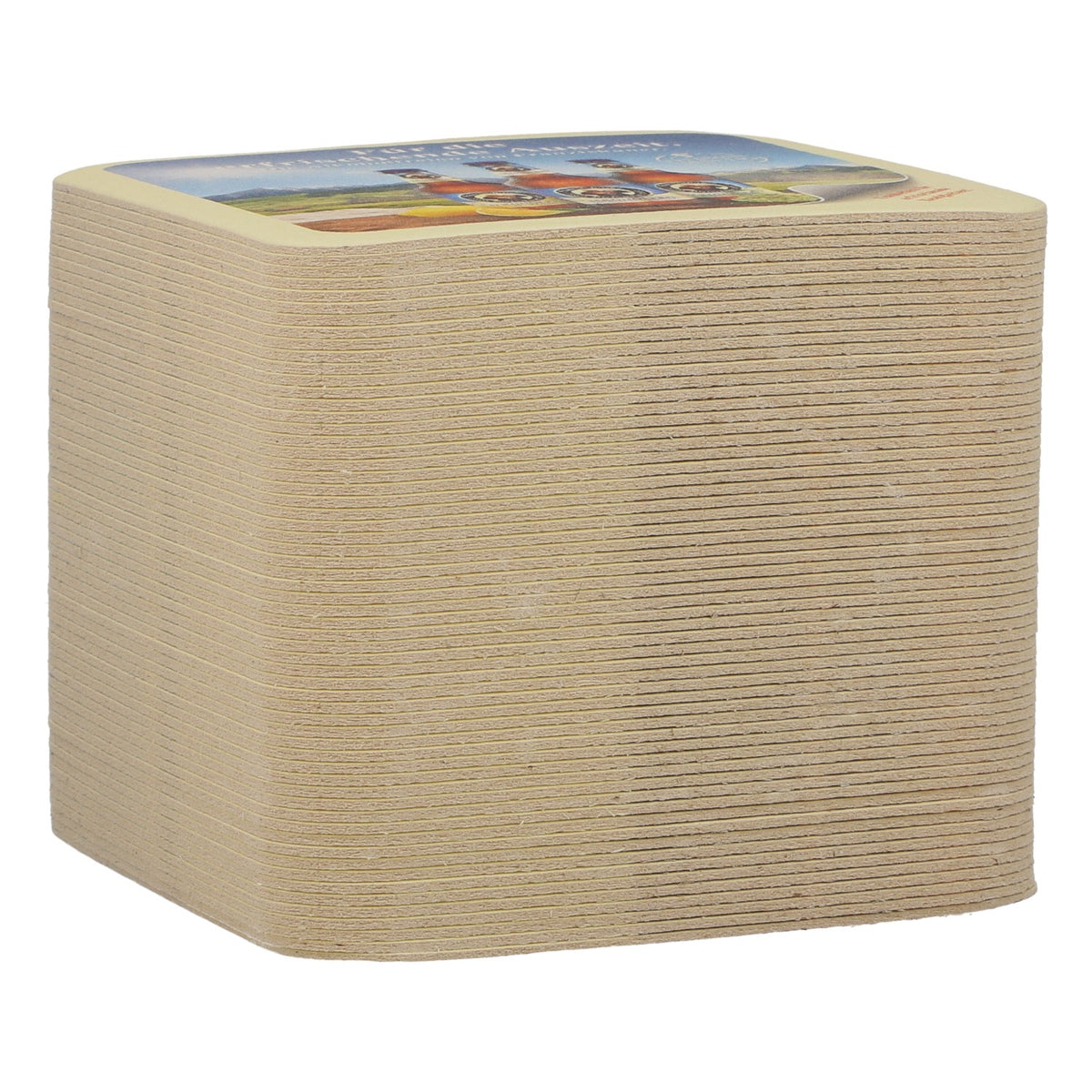 60 Franziskaner Beer Coasters, 9.5 x 9.5 cm, "Blood Orange" – View 2