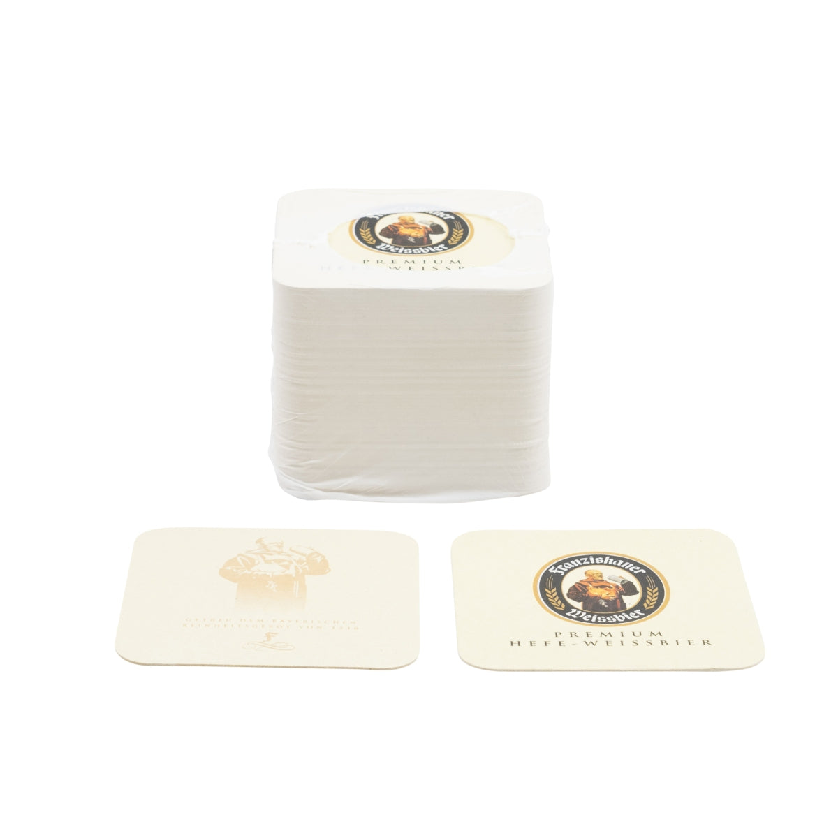 60x Franciscan beer coasters Beer mat Coaster Beer cover Drip protection Catering