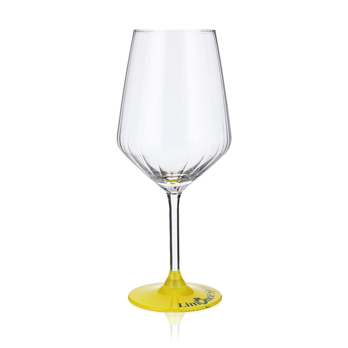 Set of 6 Limonce Limoncello glasses, 0.52 l – embossed glass with yellow base and logo print – View 3