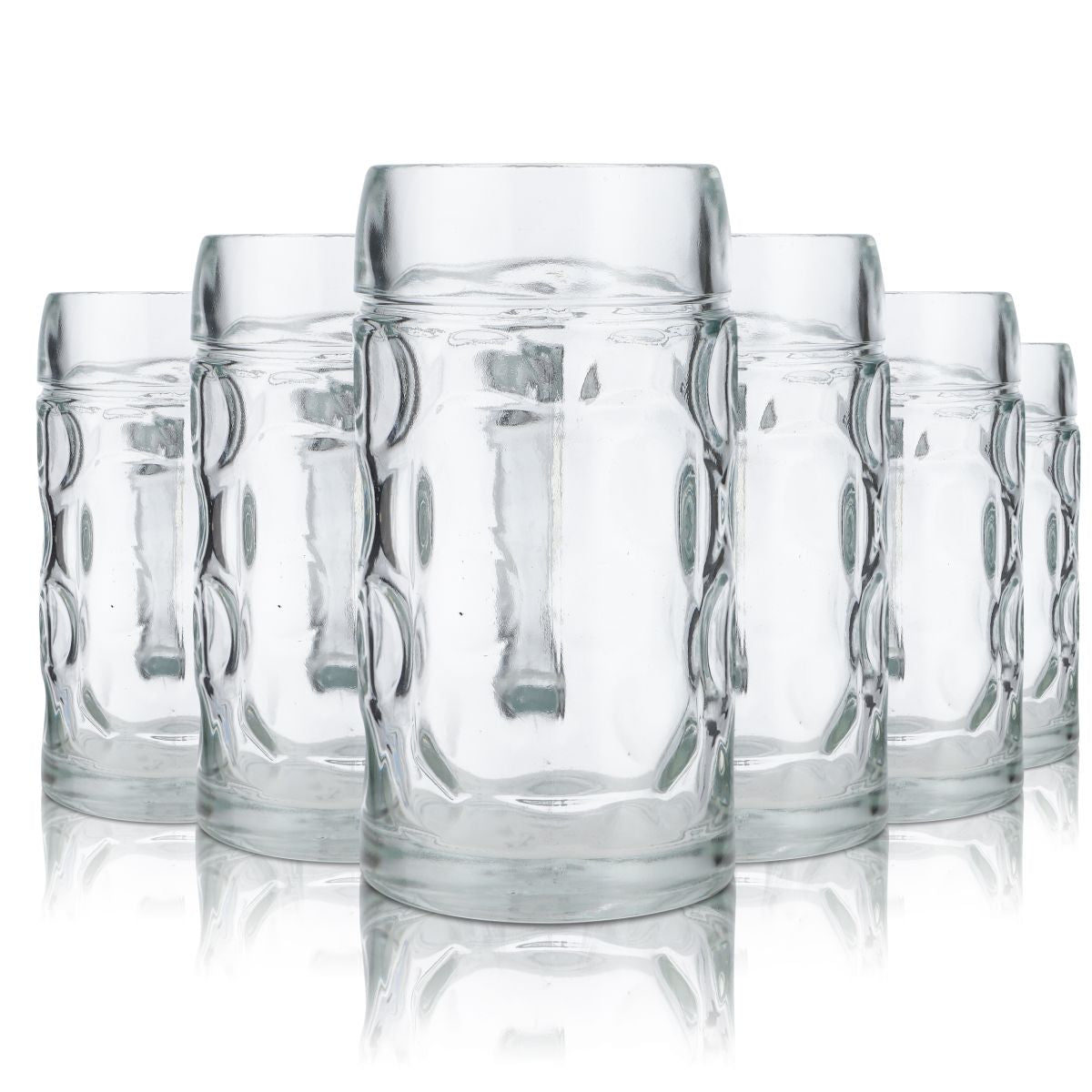 6 x 0.5 L Stölzle Isar Seidel Oberglas Beer Glass with Dots – View 2