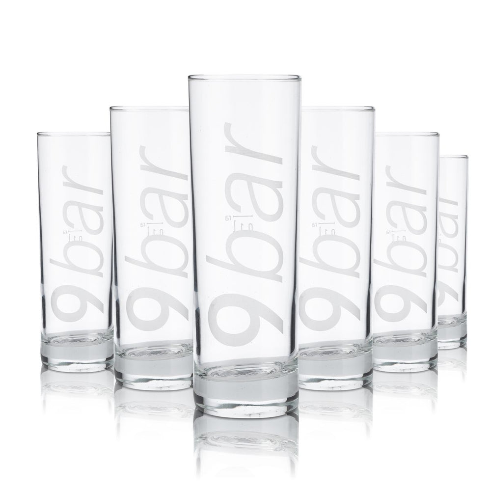 6x 9Bar Glass 0,22l Longdrink Glass Cocktail Glass Aperitif Glasses Set Gastro