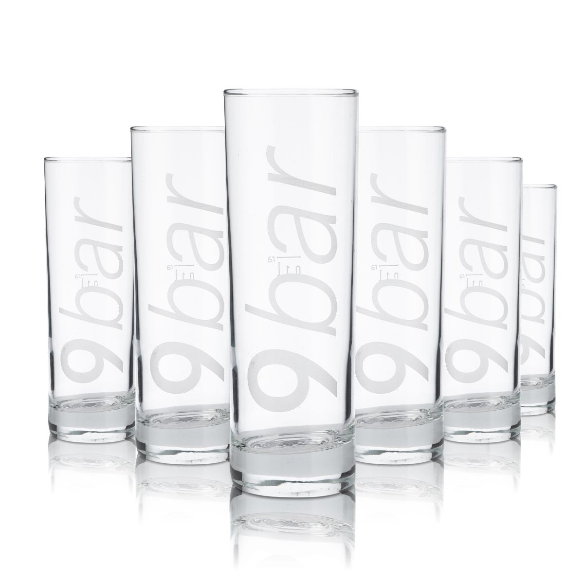 6x 9Bar Glass 0,22l Longdrink Glass Cocktail Glass Aperitif Glasses Set Gastro