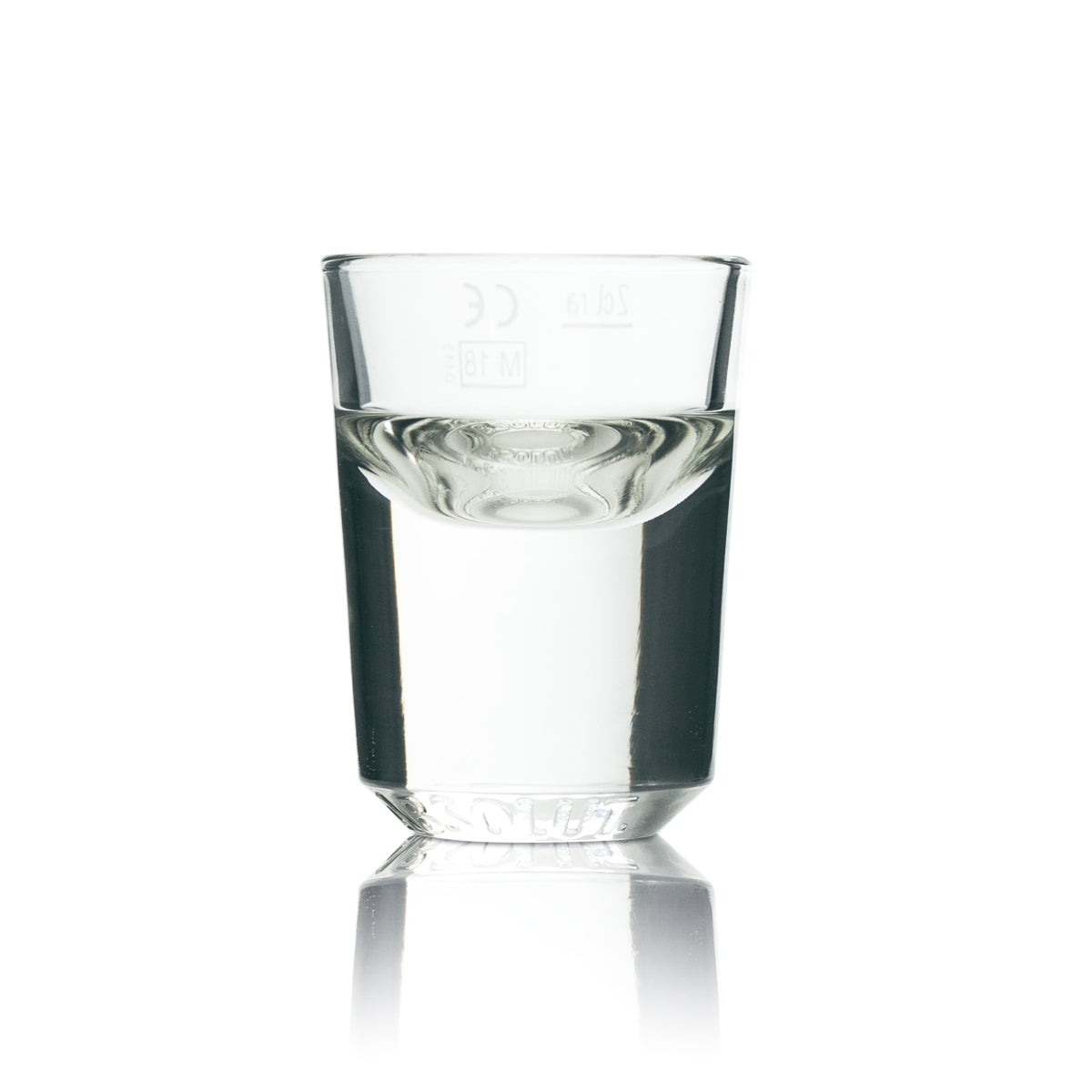6x Absolut Shot Glass 2cl Shot Glasses Vodka Schnapps Glasses Gastronomically Calibrated Bar – View 2