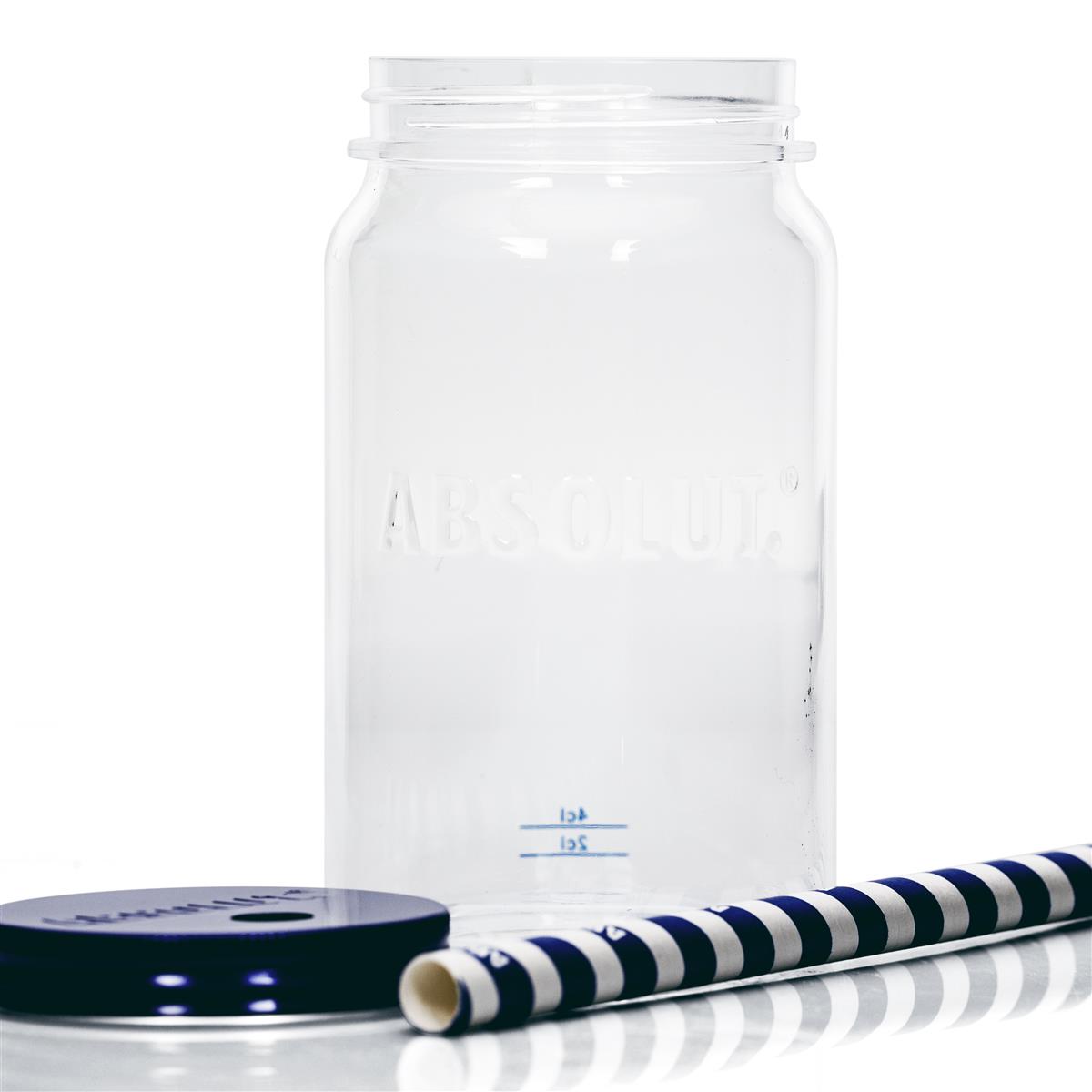 6x Absolut Vodka plastic cups with lids – View 3