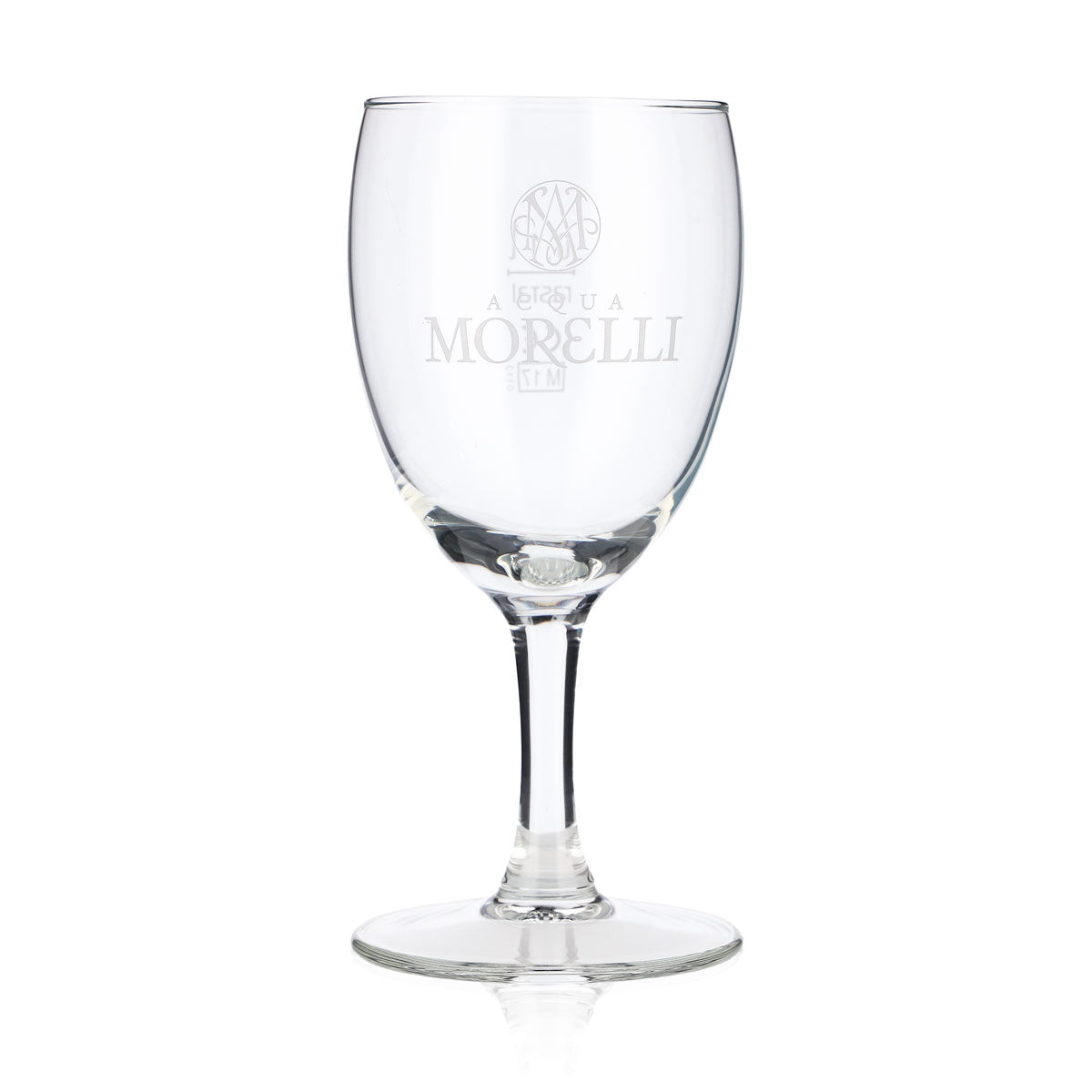 6x Acqua Morelli water glass 0.1 l cup White logo Rastal Westerwald – View 2