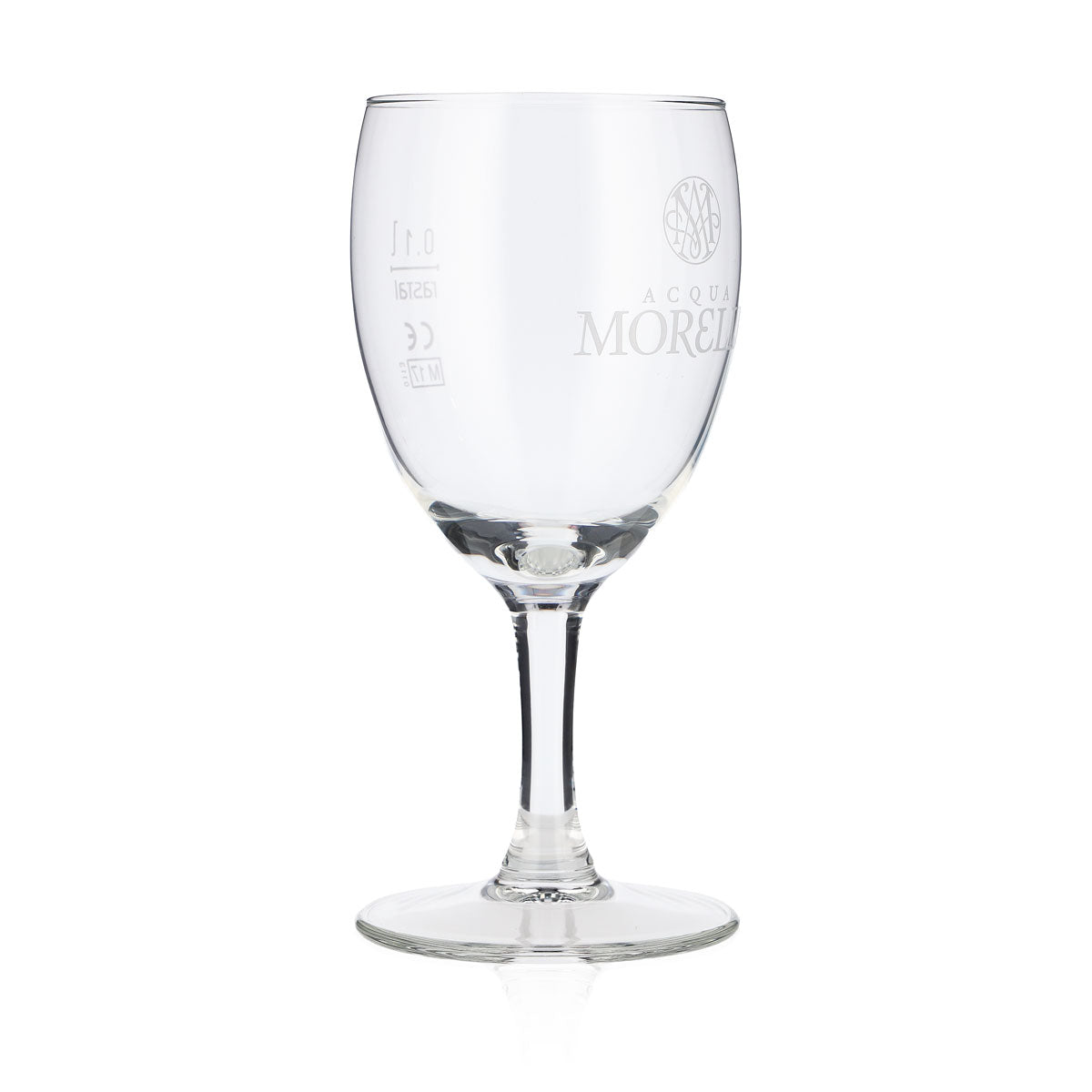 6x Acqua Morelli water glass 0.1 l cup White logo Rastal Westerwald – View 3