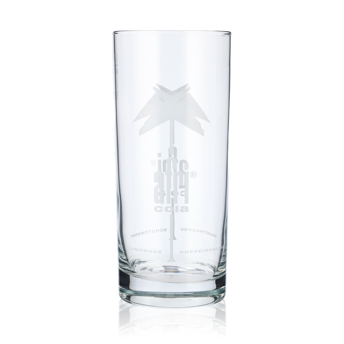 6x Afri Cola soft drink glass 0.5l cola glasses lemonade glass white logo – View 2