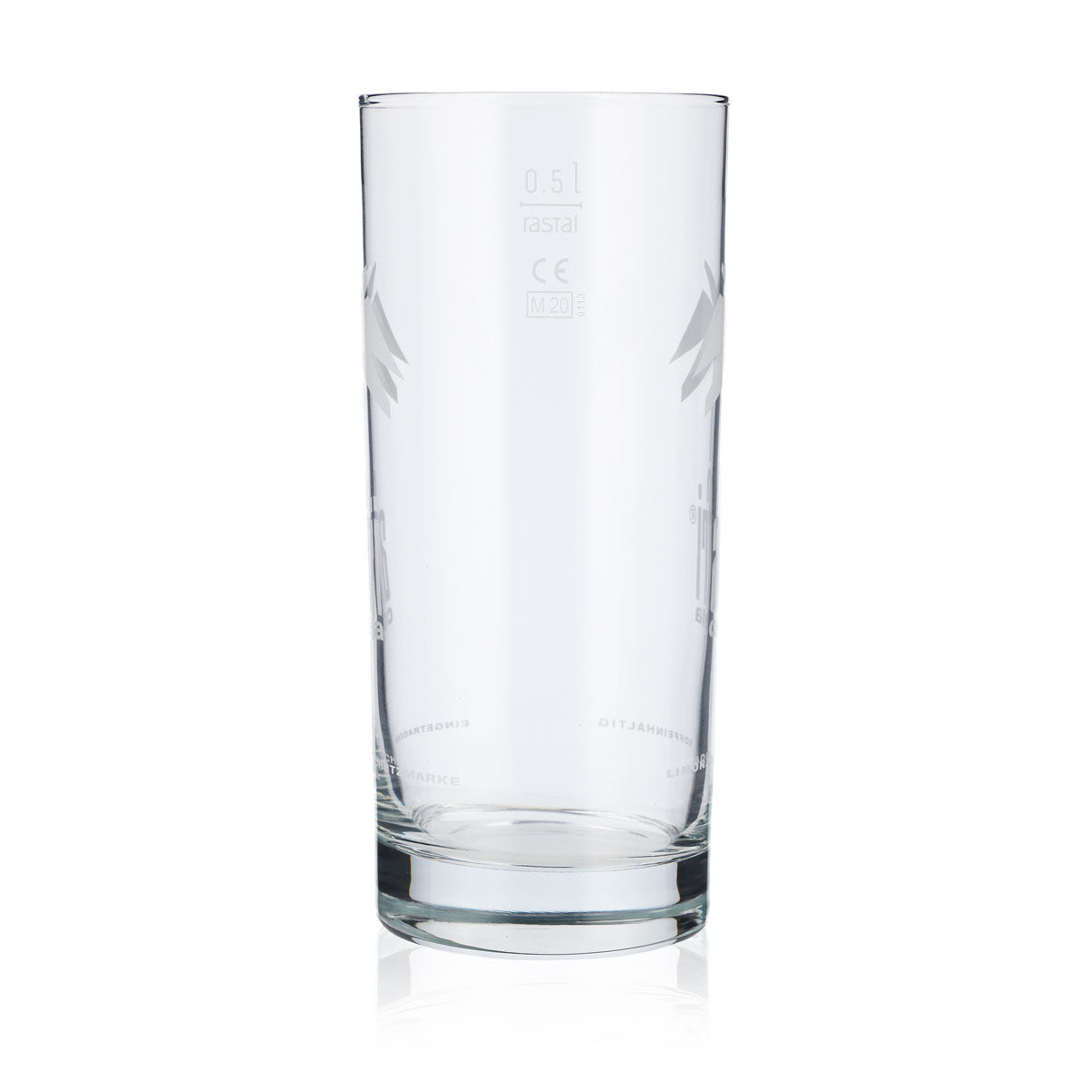 6x Afri Cola soft drink glass 0.5l cola glasses lemonade glass white logo – View 5