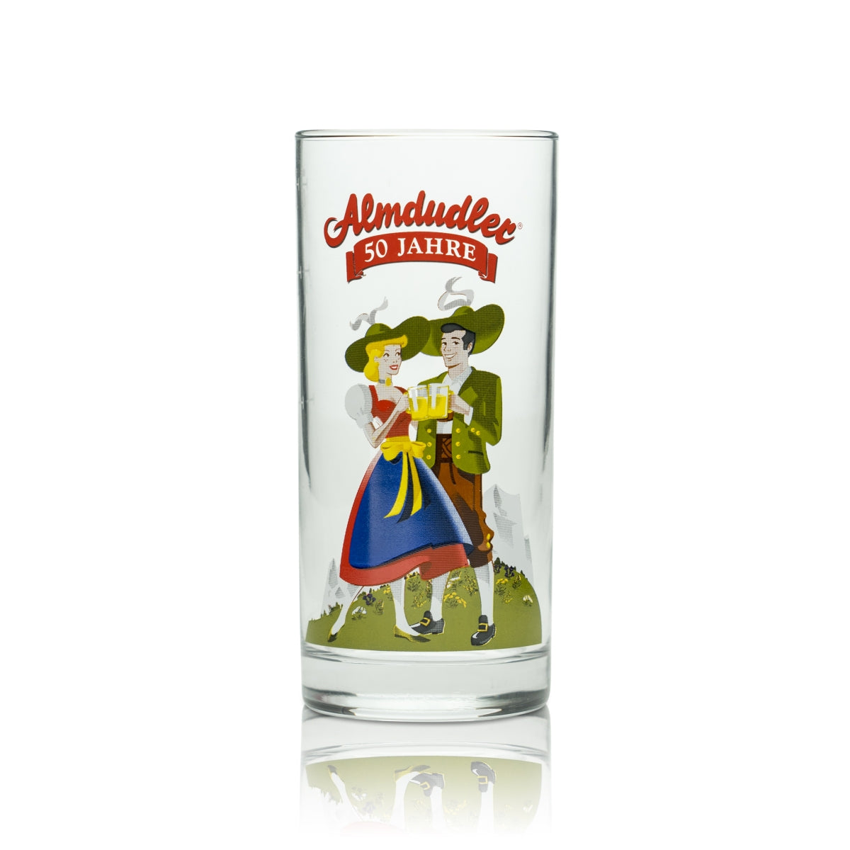 6x Almdudler soft drink glass 0.25l long drink herbal lemonade glasses ski winter bar – View 2