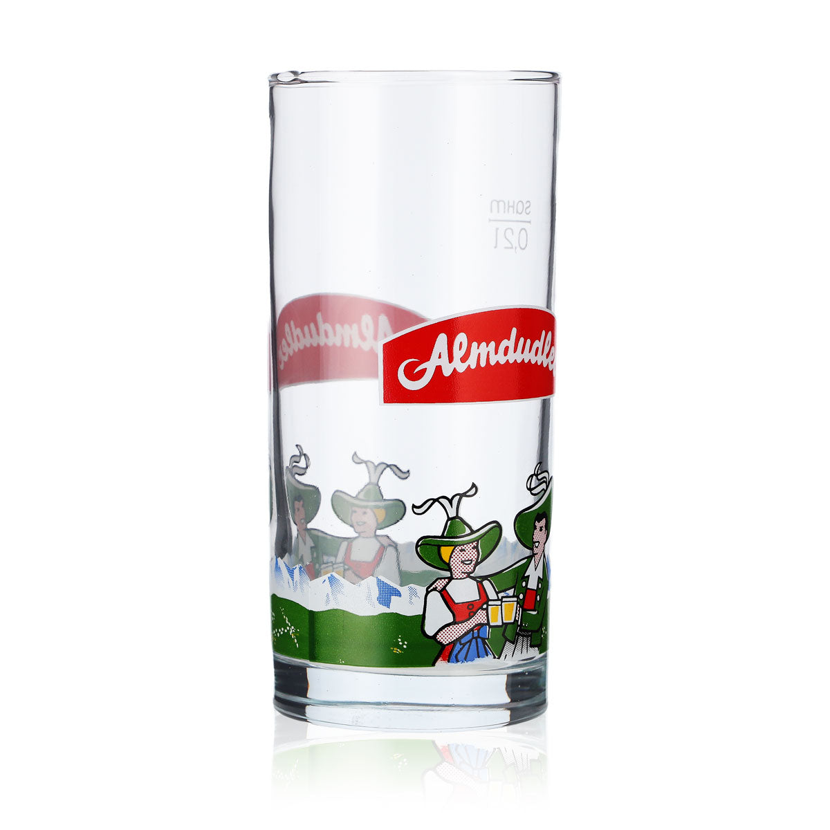 6x Almdudler soft drink glass Limoglas glasses 0.2l cup Sahm – View 3